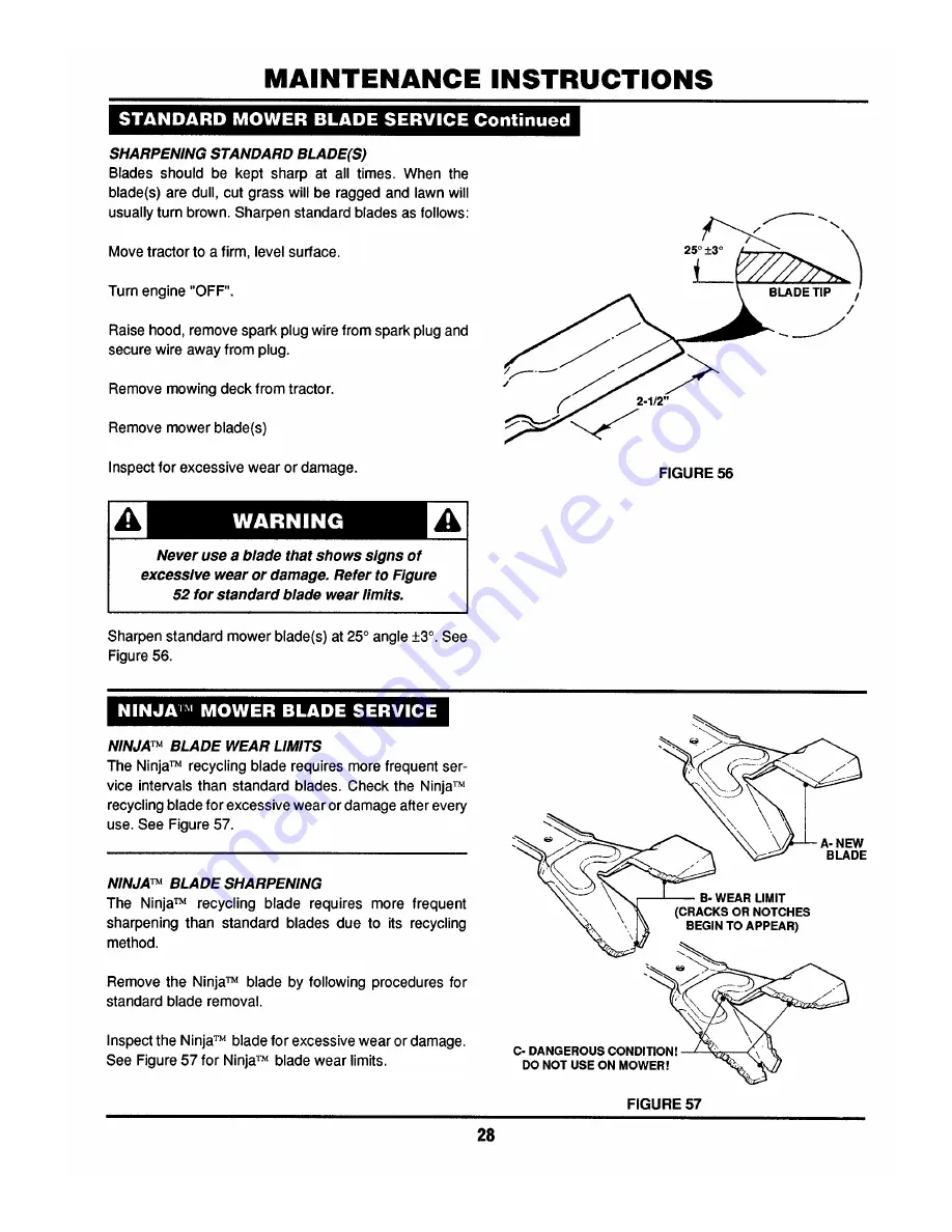 Snapper LT120G30BB Safety Instructions & Operator'S Manual Download Page 28