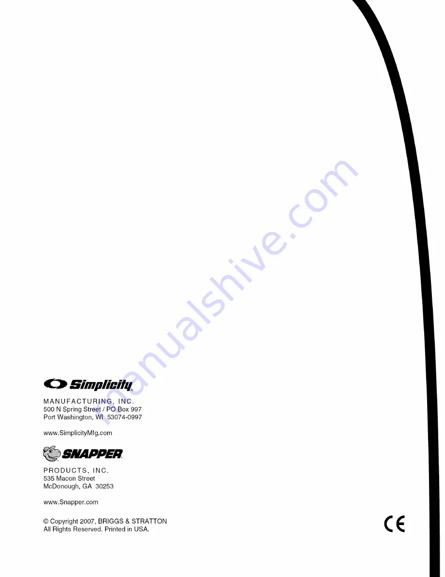 Snapper Professional P1524E Operator'S Manual Download Page 34