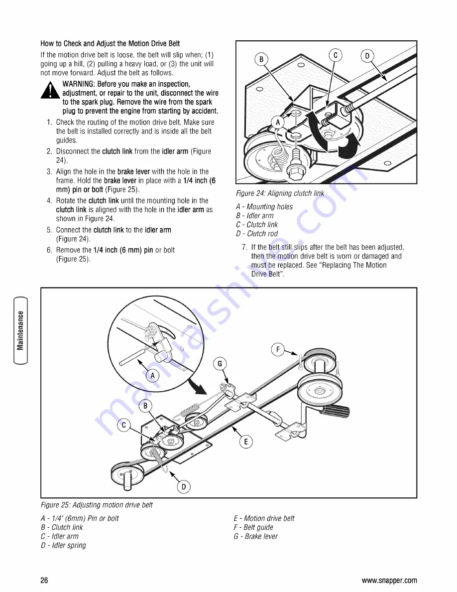 Snapper SLT23460AWS Скачать руководство пользователя страница 26