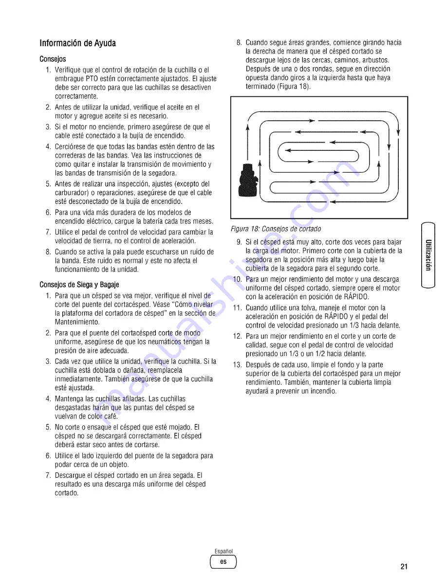 Snapper SLT23460AWS Safety Instructions & Operator'S Manual Download Page 67