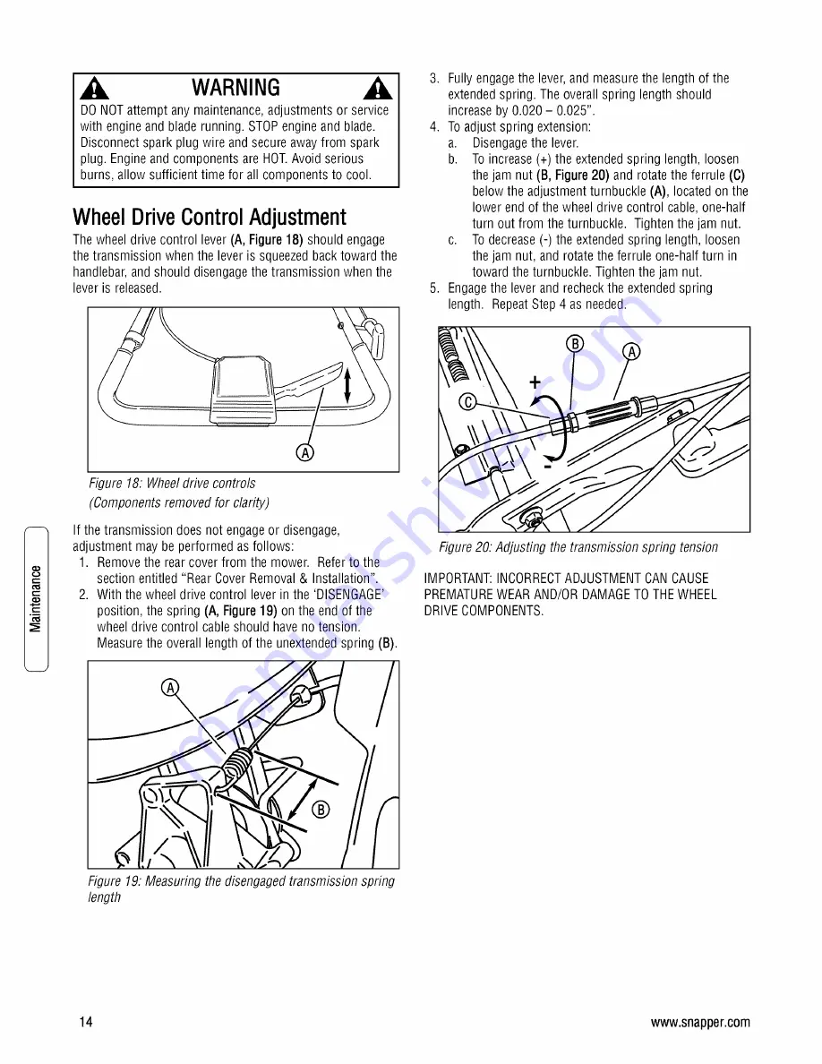 Snapper SPV21675 Safety Instructions & Operator'S Manual Download Page 14