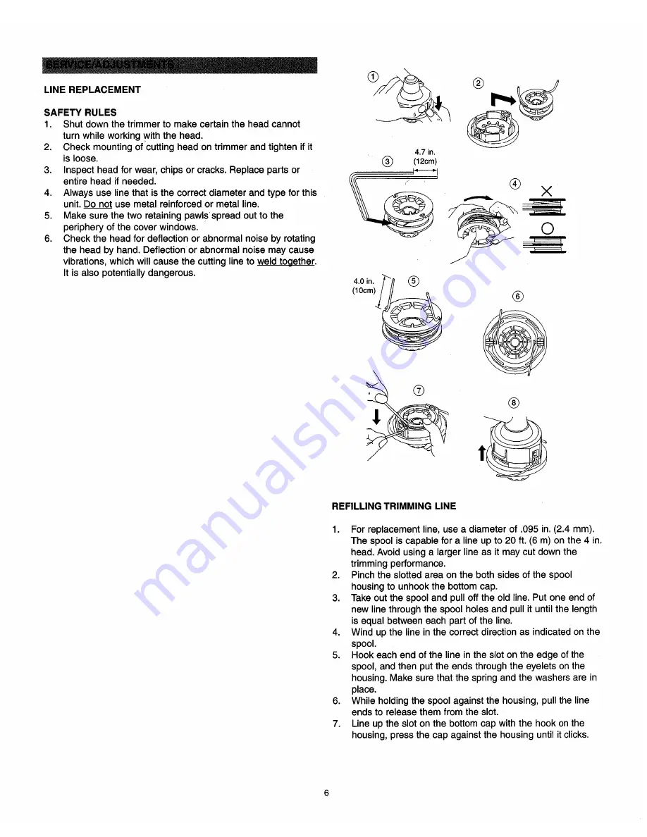 Snapper SST-CV Owner'S Manual Download Page 7