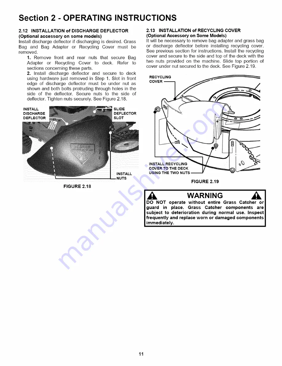 Snapper WP216517B Safety Instructions & Operator'S Manual Download Page 11