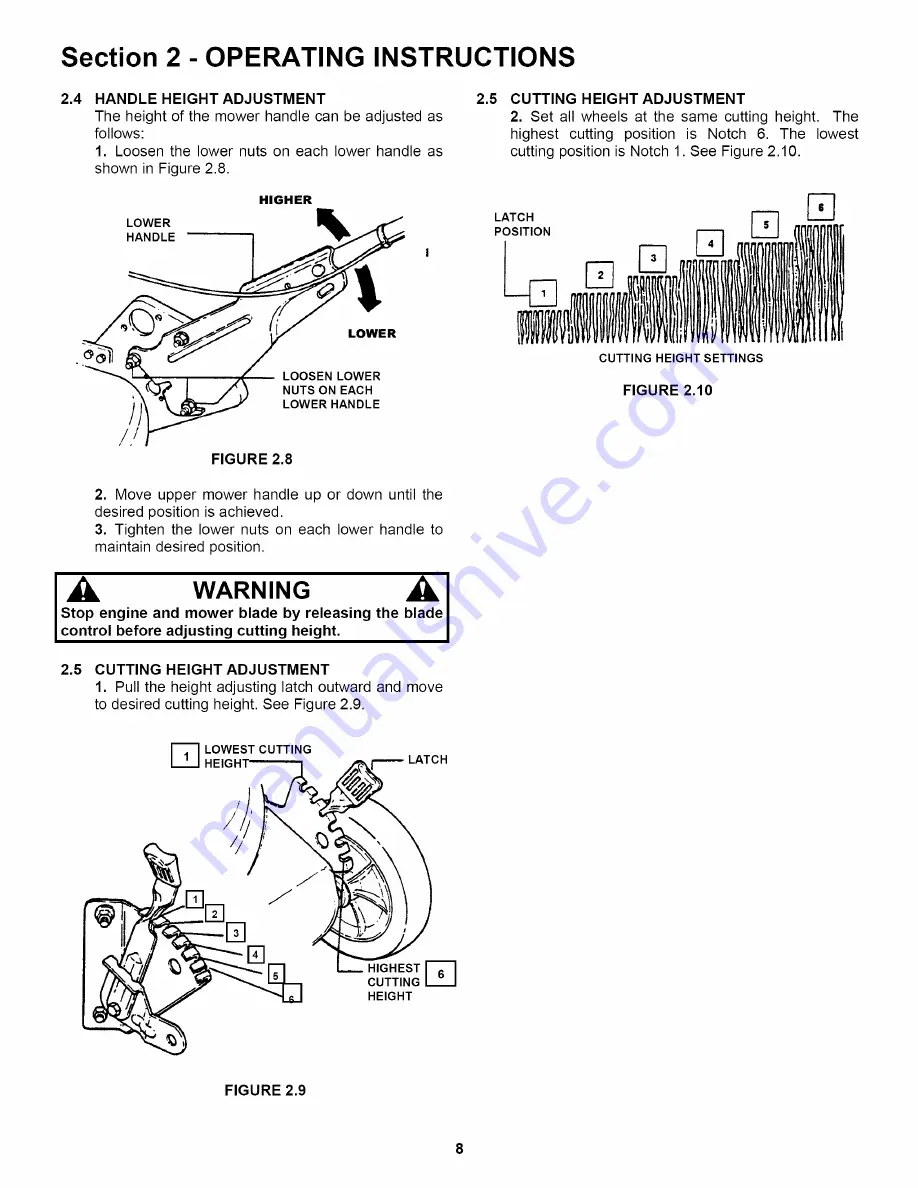 Snapper WRP216517BE Safety Instructions & Operator'S Manual Download Page 8