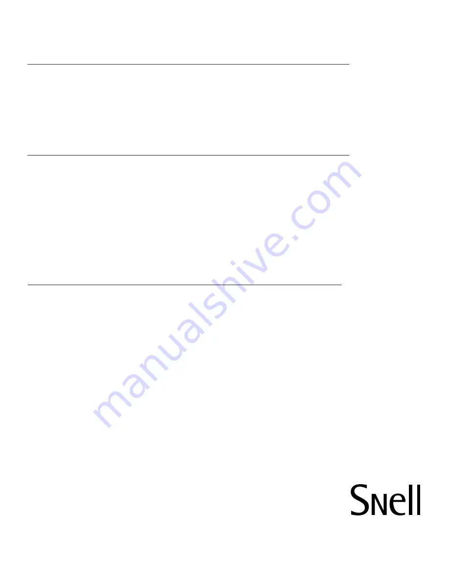 Snell CLS.5 Owner'S Manual Download Page 8