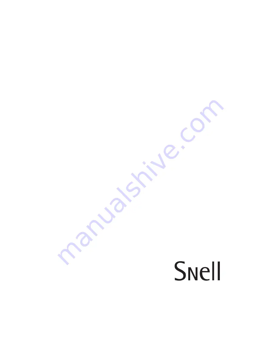 Snell QBx 15 Mini Owner'S Manual Download Page 12