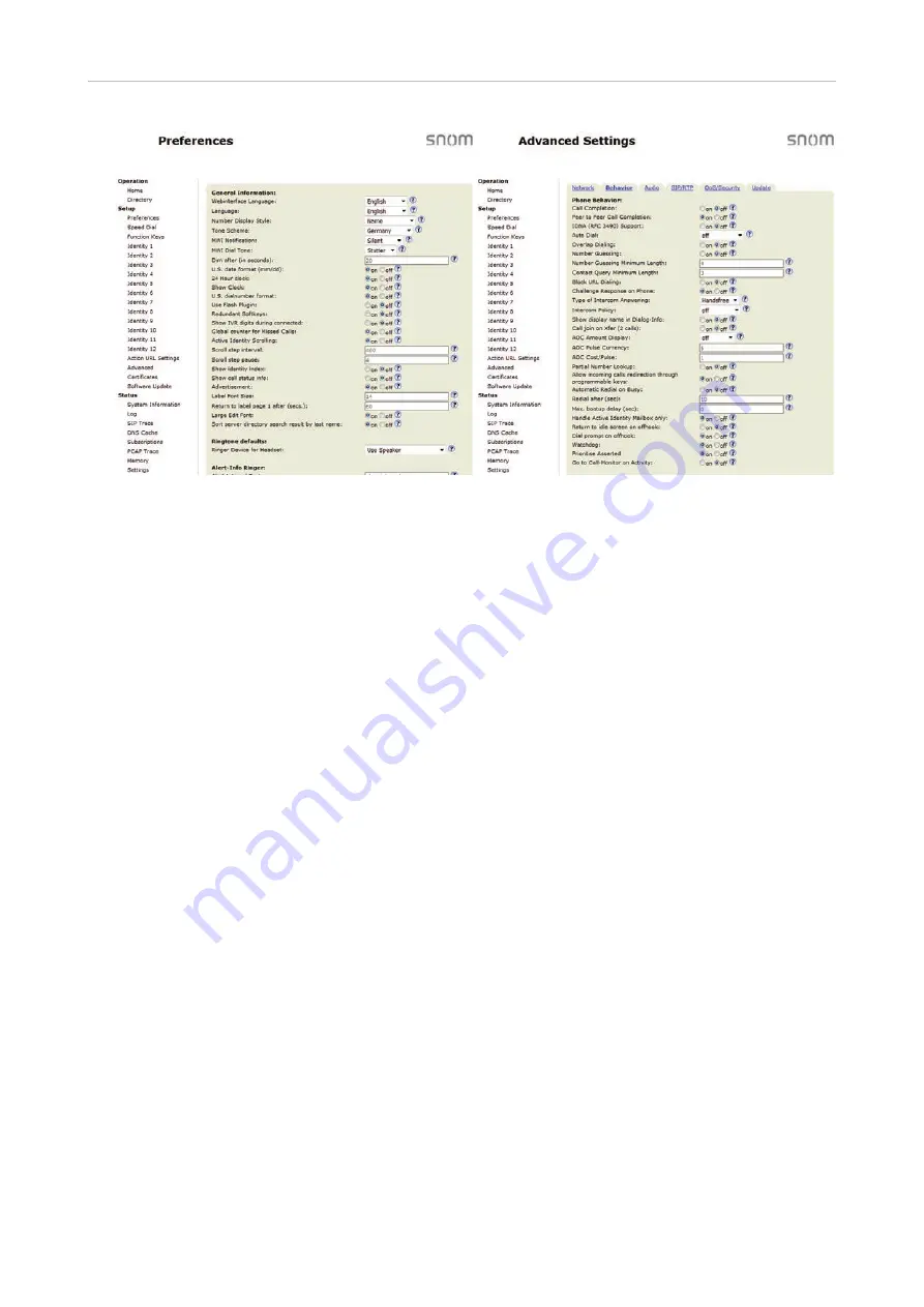 Snom D345 User Manual Download Page 40