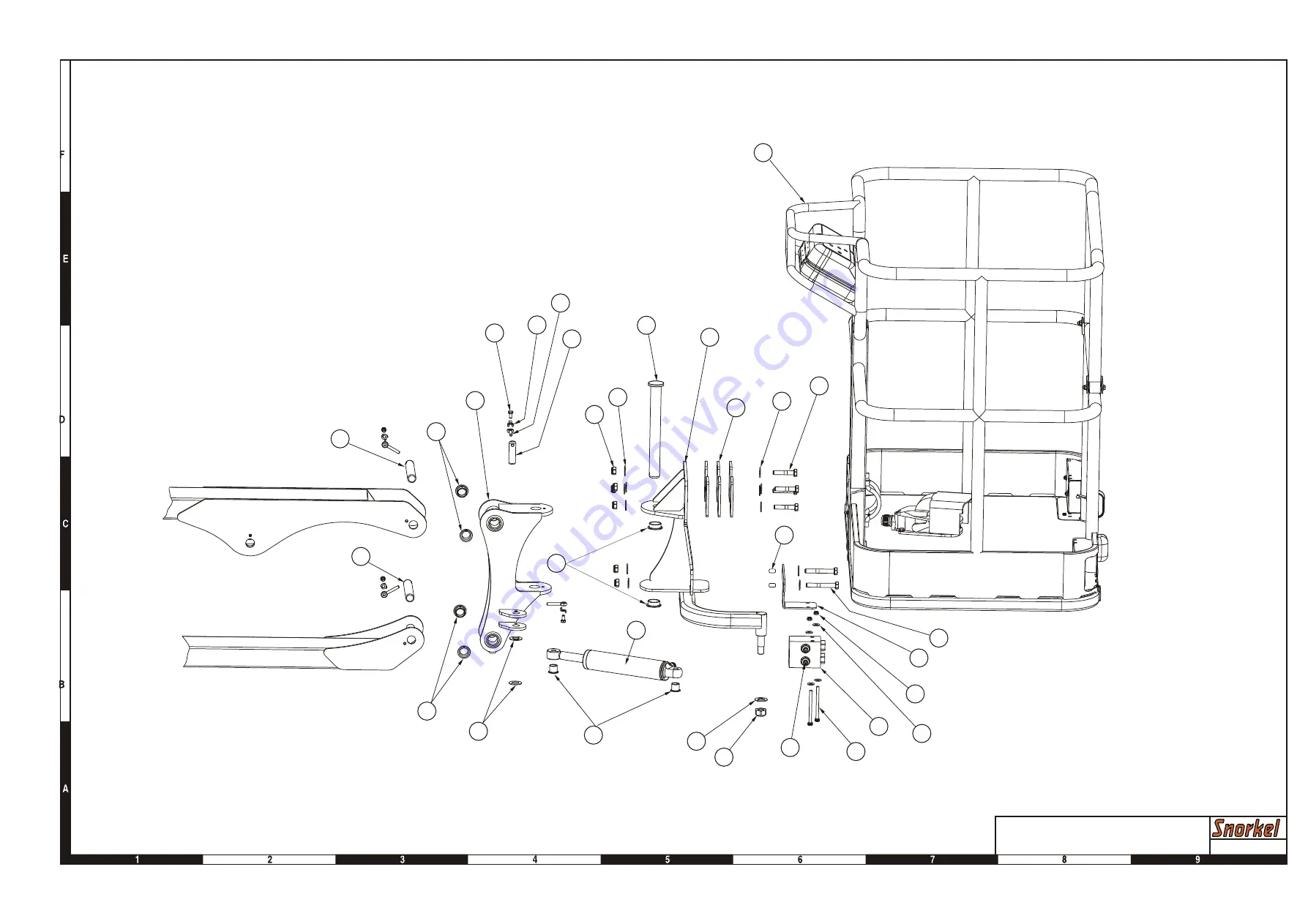 Snorkel MHP 13/35 Mark II Maintenance And Repair Parts Manual Download Page 98