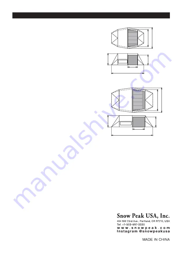 Snow Peak Living Lodge L Manual Download Page 16