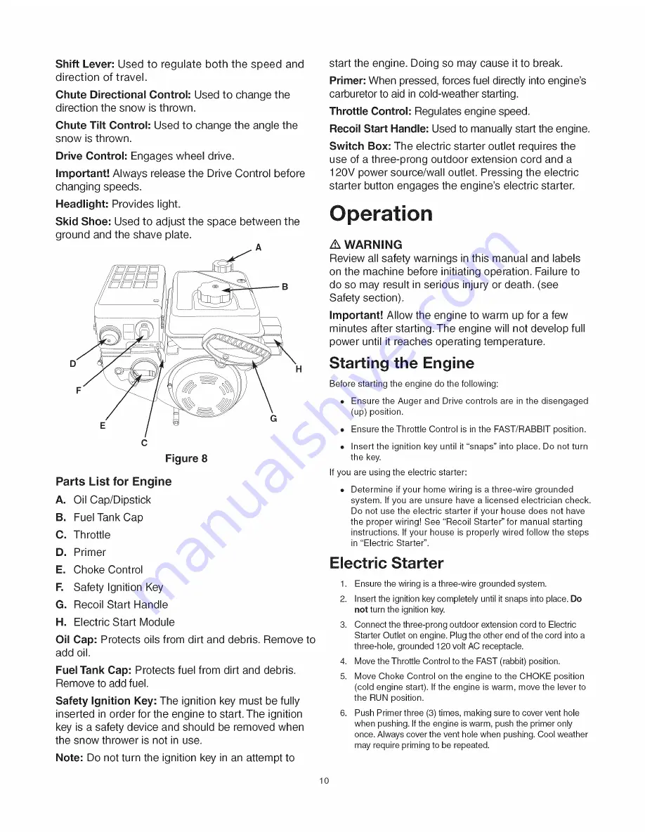 SNOWJOE Pro SJ905 Operator'S Manual Download Page 10