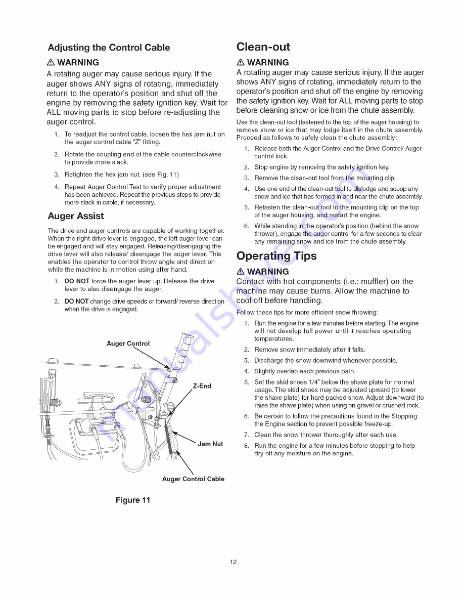 SNOWJOE Pro SJ905 Operator'S Manual Download Page 12