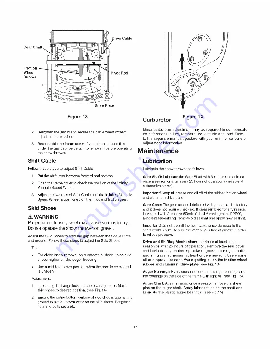 SNOWJOE Pro SJ905 Operator'S Manual Download Page 14