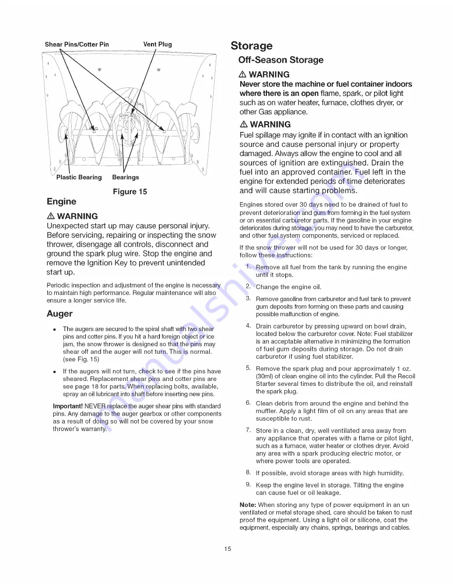 SNOWJOE Pro SJ905 Operator'S Manual Download Page 15