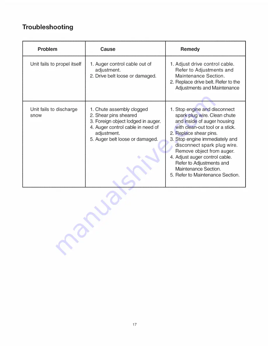 SNOWJOE Pro SJ905 Operator'S Manual Download Page 17