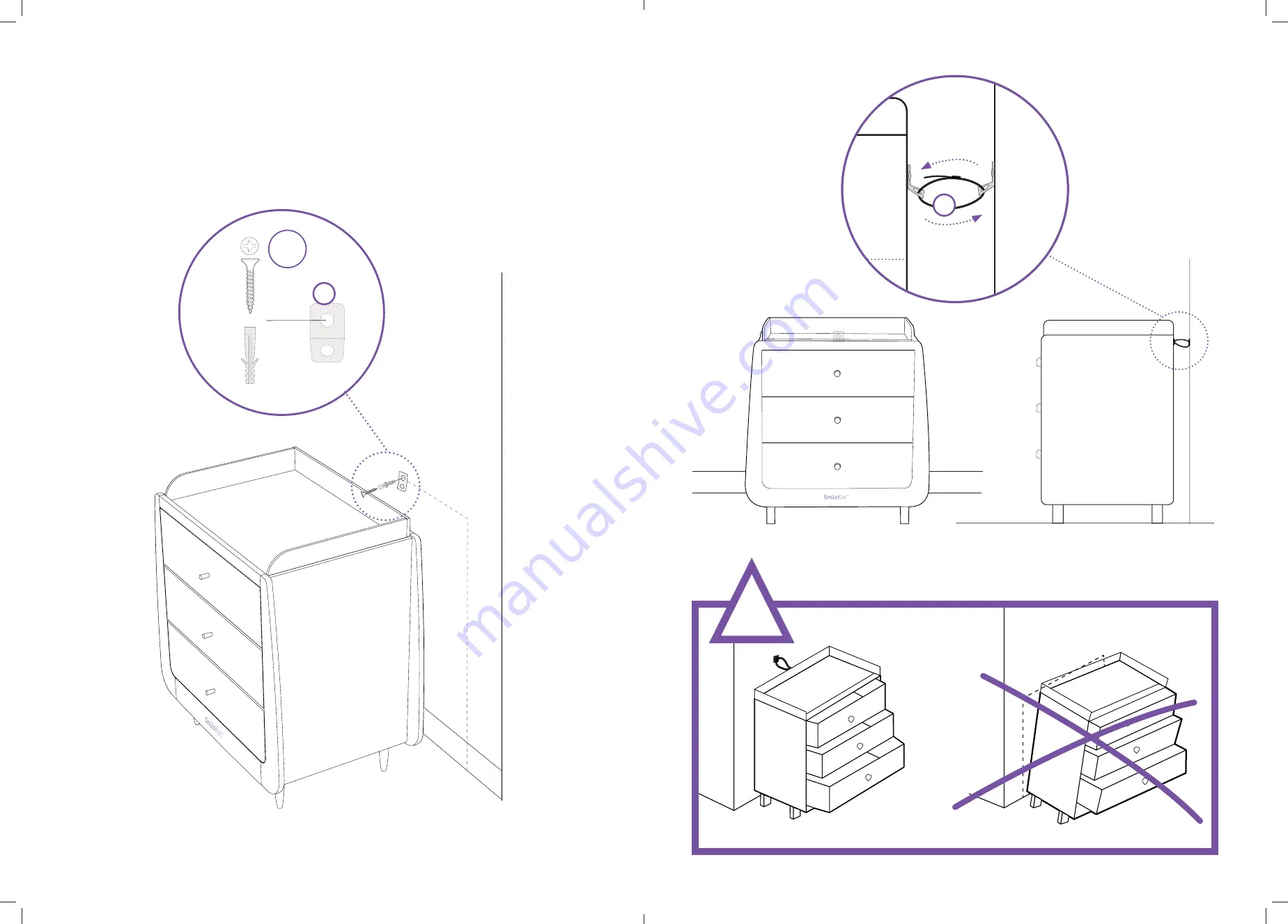 Snuz SnuzKot Changing Unit Скачать руководство пользователя страница 10