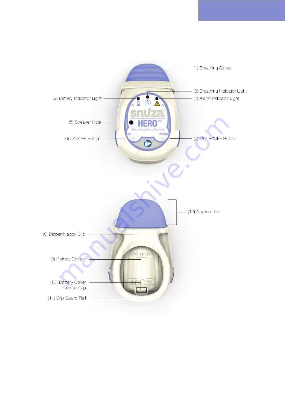 Snuza Hero MD Instruction Manual Download Page 8