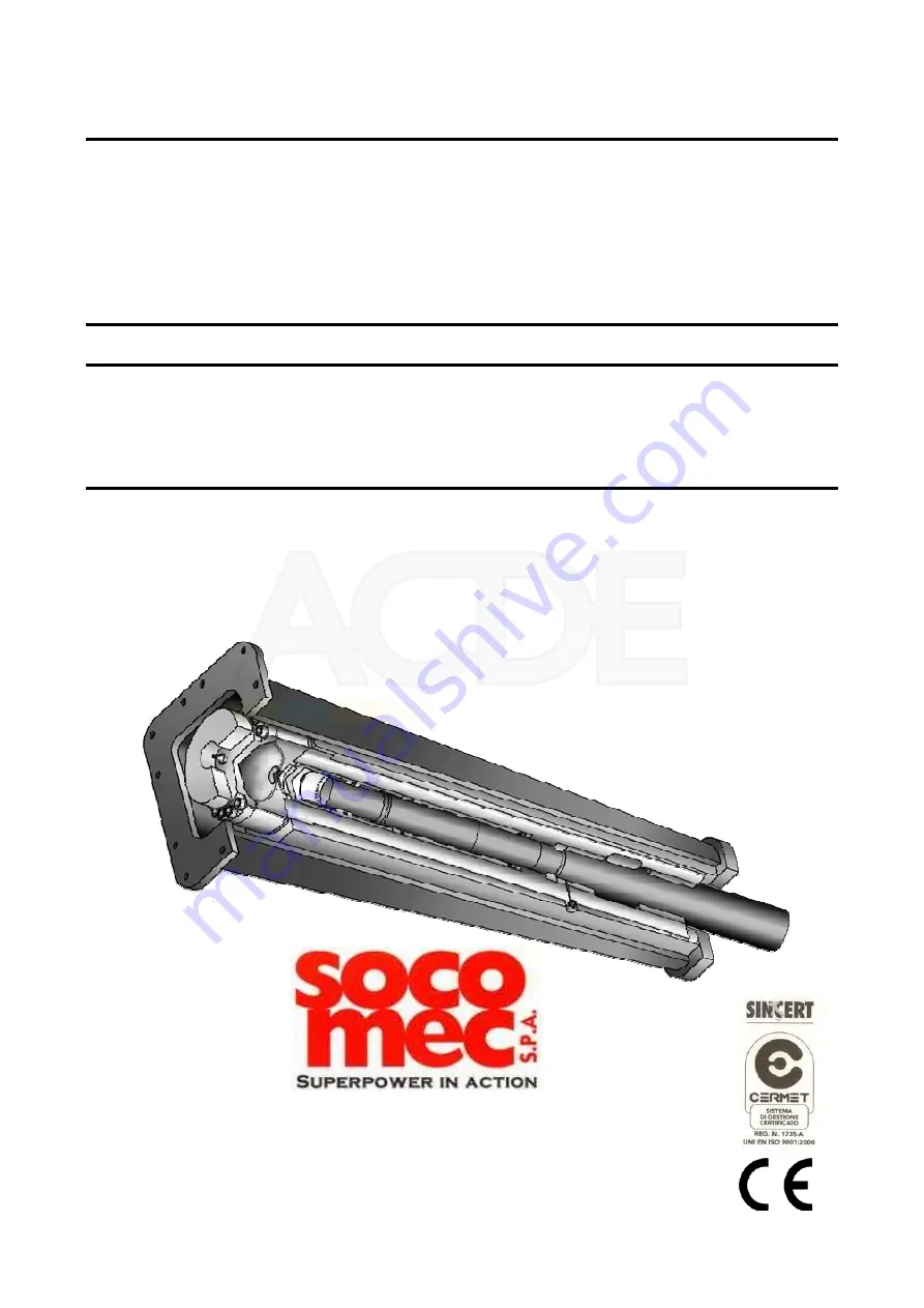 socomec DMS 400 Use - Maintenance And Spare Parts Download Page 1