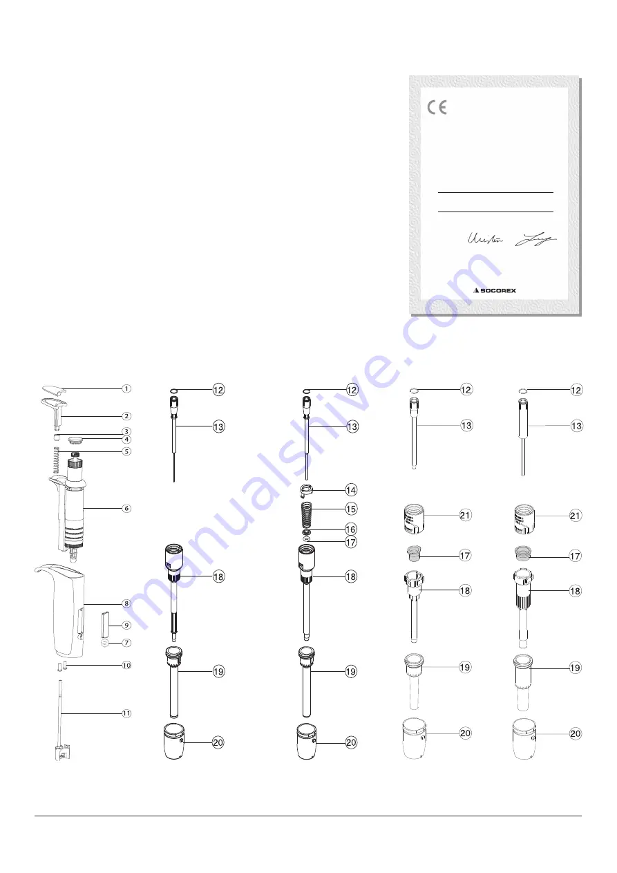 socorex ACURA 826 XS Скачать руководство пользователя страница 6