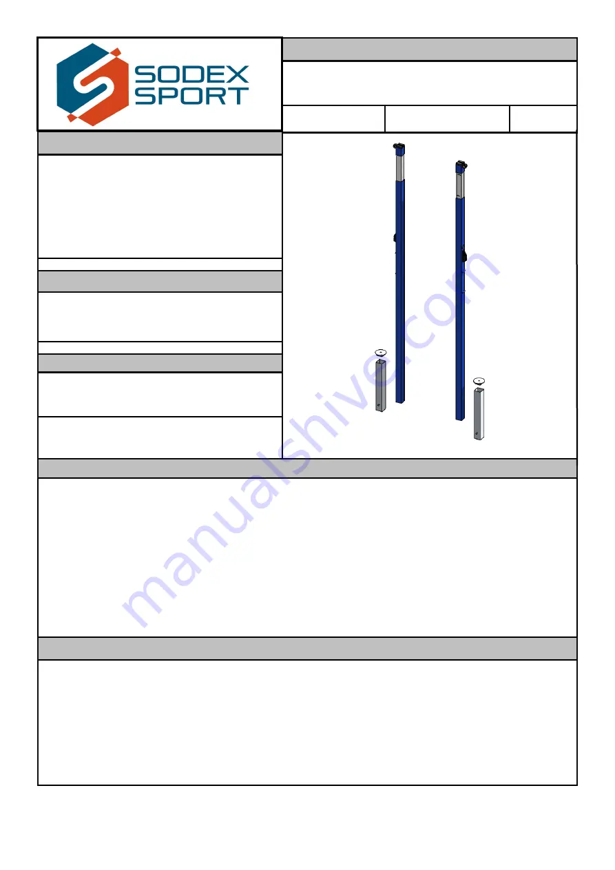 Sodex Sport S27215B Assembly Instructions Download Page 1