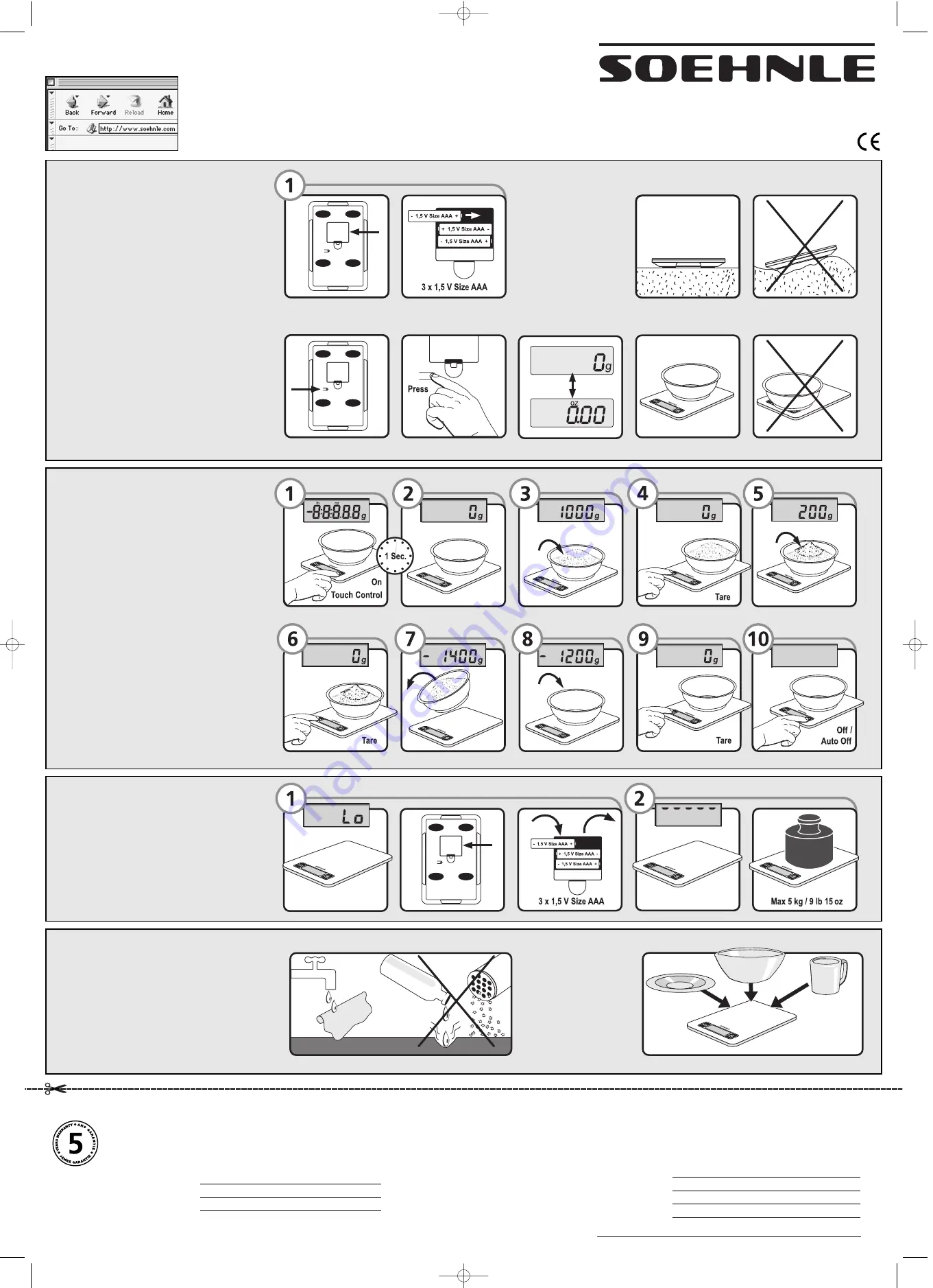 Soehnle 66100 Operating Instructions Download Page 2