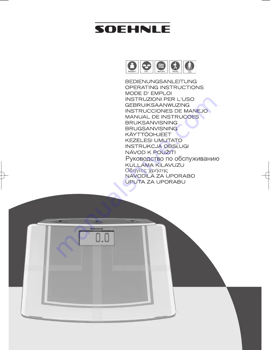 Soehnle Body Balance Slim Design FT 4 Operating Instructions Manual Download Page 1