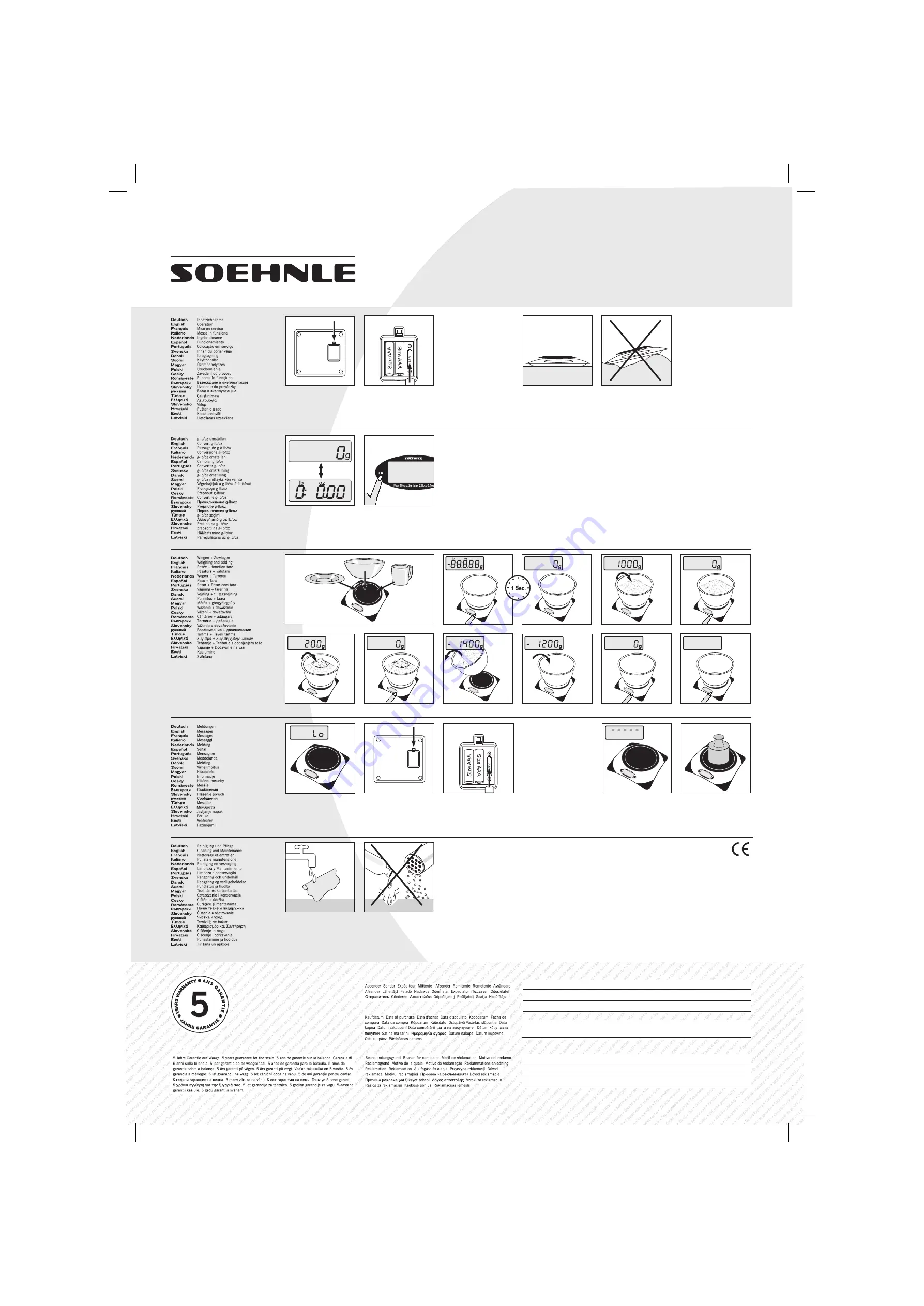 Soehnle KSD PLATEAU Operation Download Page 1