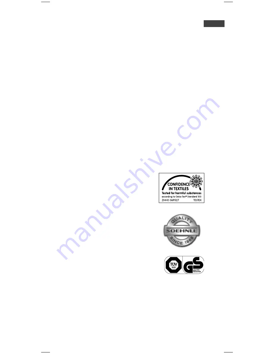 Soehnle RSS1001-135090-W2E-B Operating Instructions Manual Download Page 23