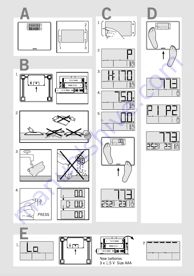 Soehnle Style Sense Multi 200 User Manual Download Page 4