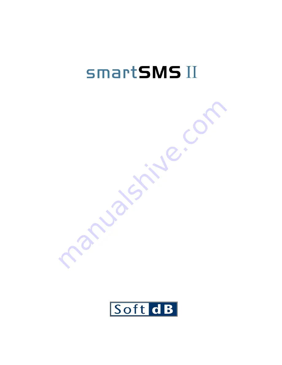 Soft dB SmartSMS 2 User Manual Download Page 1