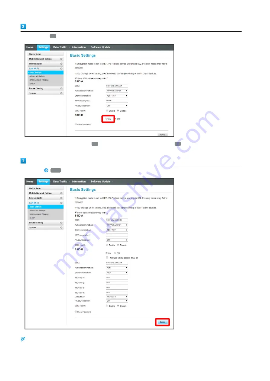 SoftBank 501HW User Manual Download Page 124