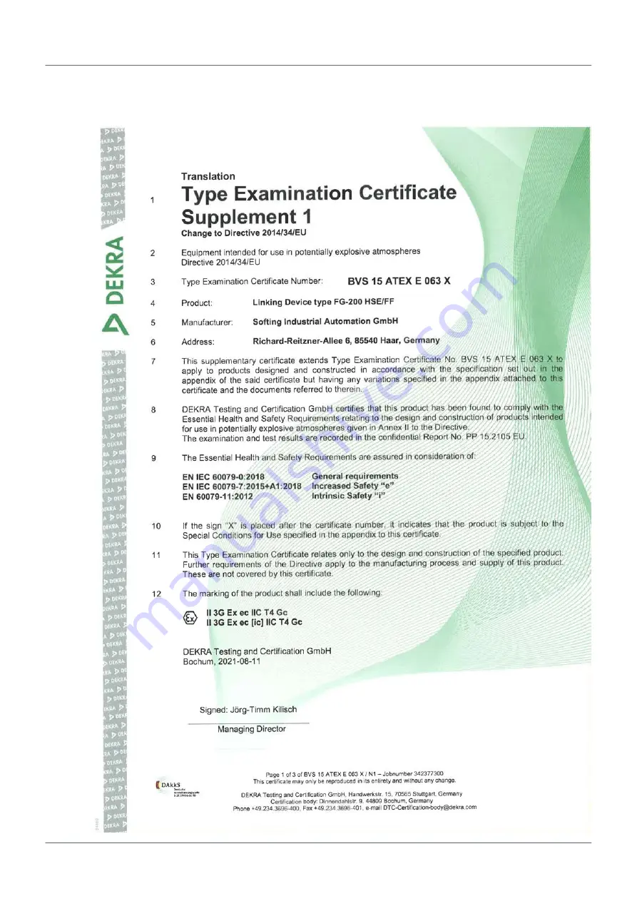 Softing FG-200 HSE/FF User Manual Download Page 76