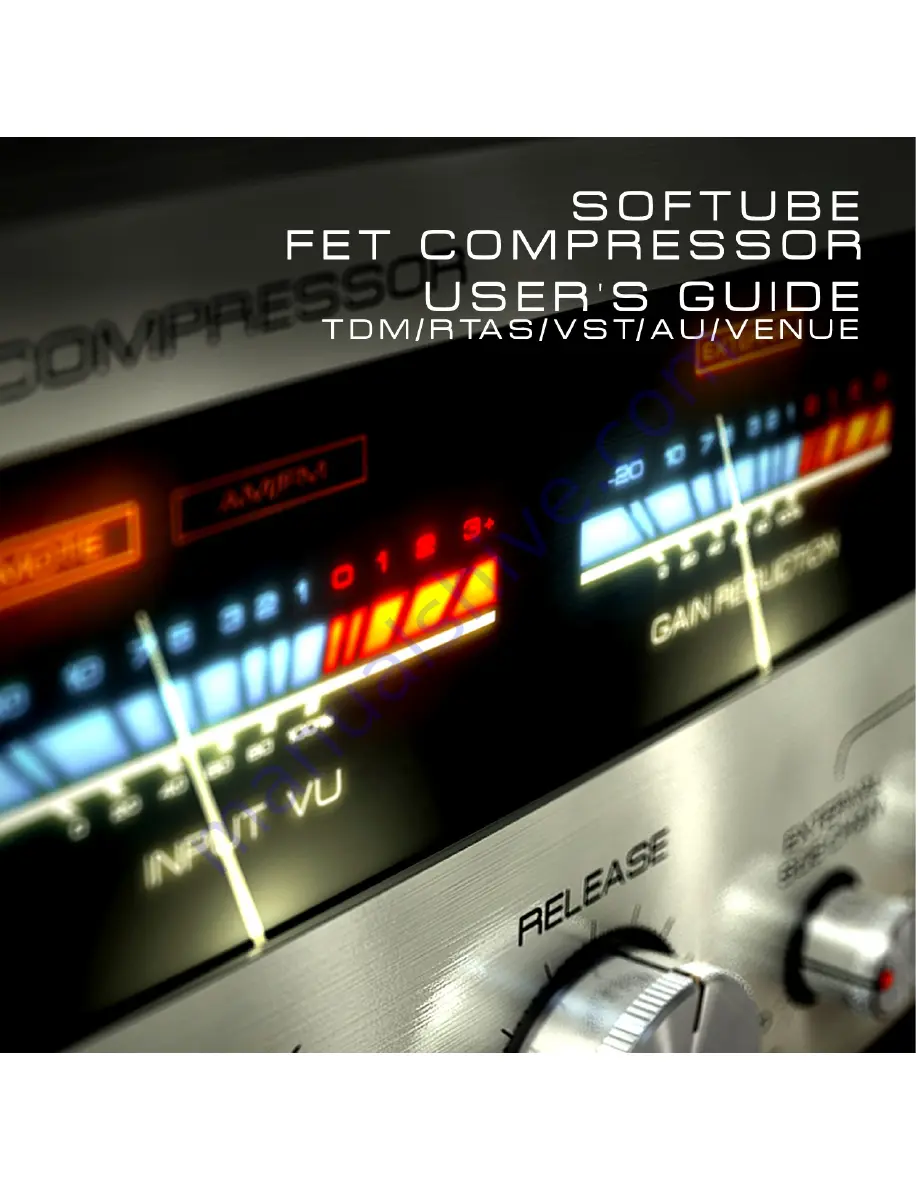 Softube fet compressor User Manual Download Page 1