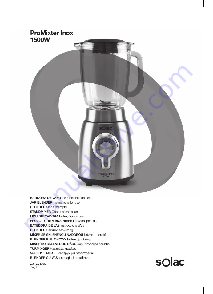 SOLAC BV5725 Instructions For Use Manual Download Page 1