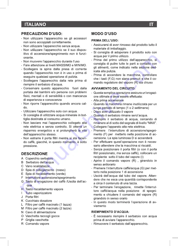 SOLAC CE4481 Instructions For Use Manual Download Page 24