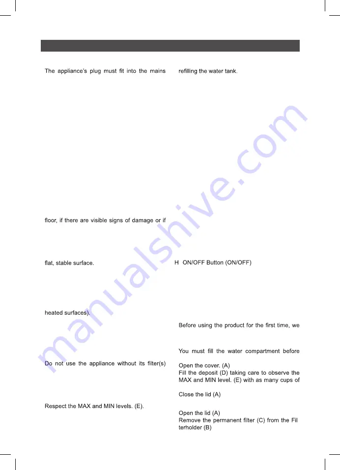 SOLAC CF4029 Instructions For Use Manual Download Page 4