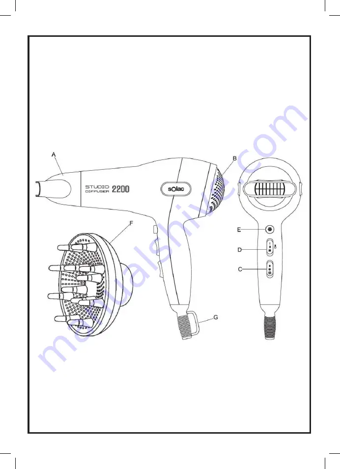 SOLAC SH7082 Скачать руководство пользователя страница 2