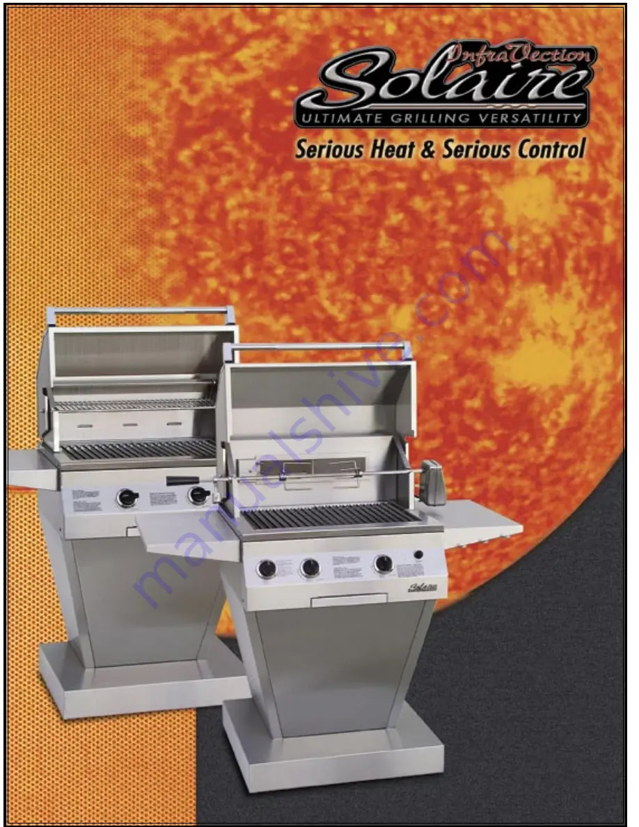 Solaire AGBQ-27 Use And Care Manual Download Page 1