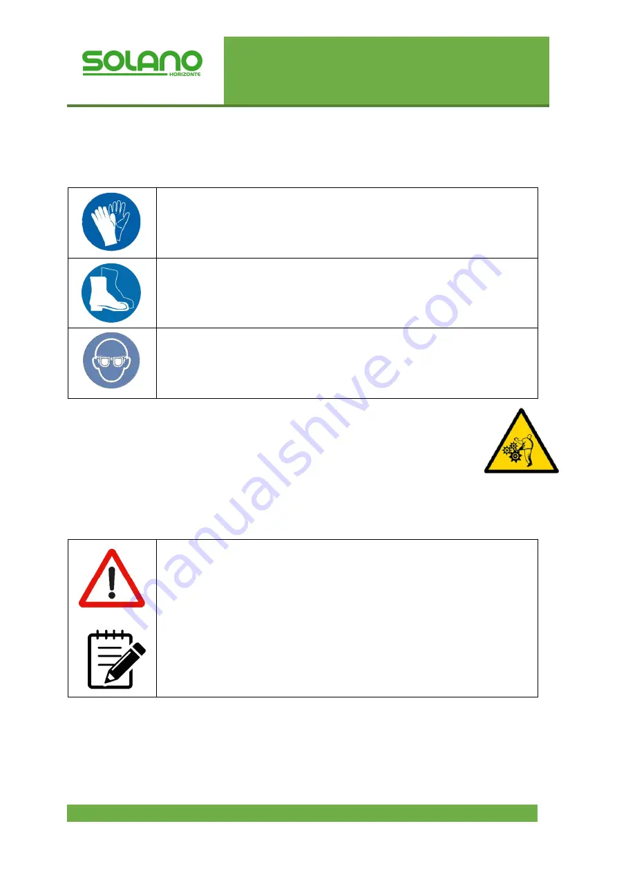 SOLANO HORIZONTE RD75 Instruction Manual Download Page 20