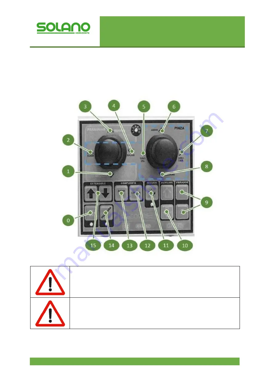 SOLANO HORIZONTE RD75 Instruction Manual Download Page 40