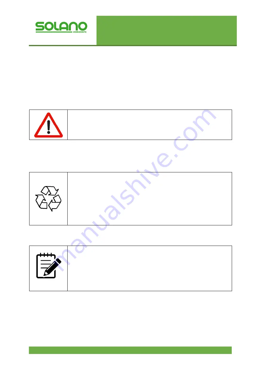 SOLANO HORIZONTE RD75 Instruction Manual Download Page 74