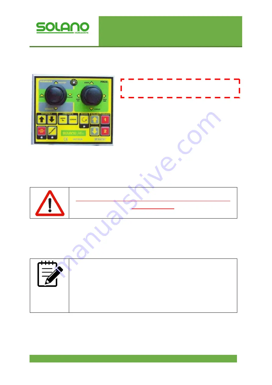 SOLANO HORIZONTE RD75 Instruction Manual Download Page 123