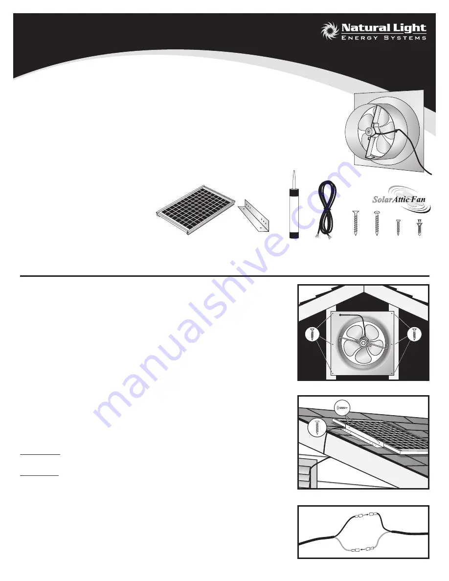 SolarAttic Gable Installation Instructions Download Page 1