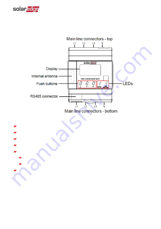 SolarEdge Inline Energy Meter Installation Manual Download Page 12