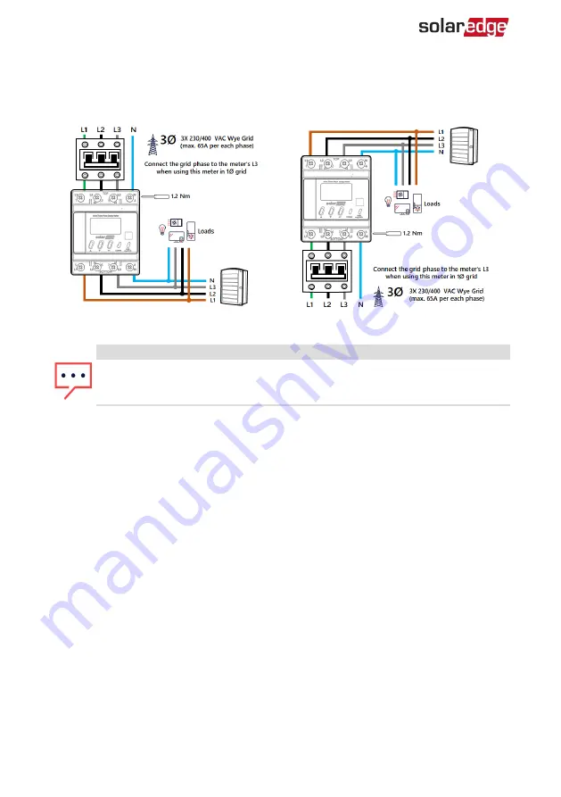 SolarEdge Inline Energy Meter Installation Manual Download Page 19