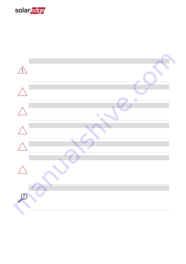 SolarEdge SE K Series Installation Manual Download Page 14