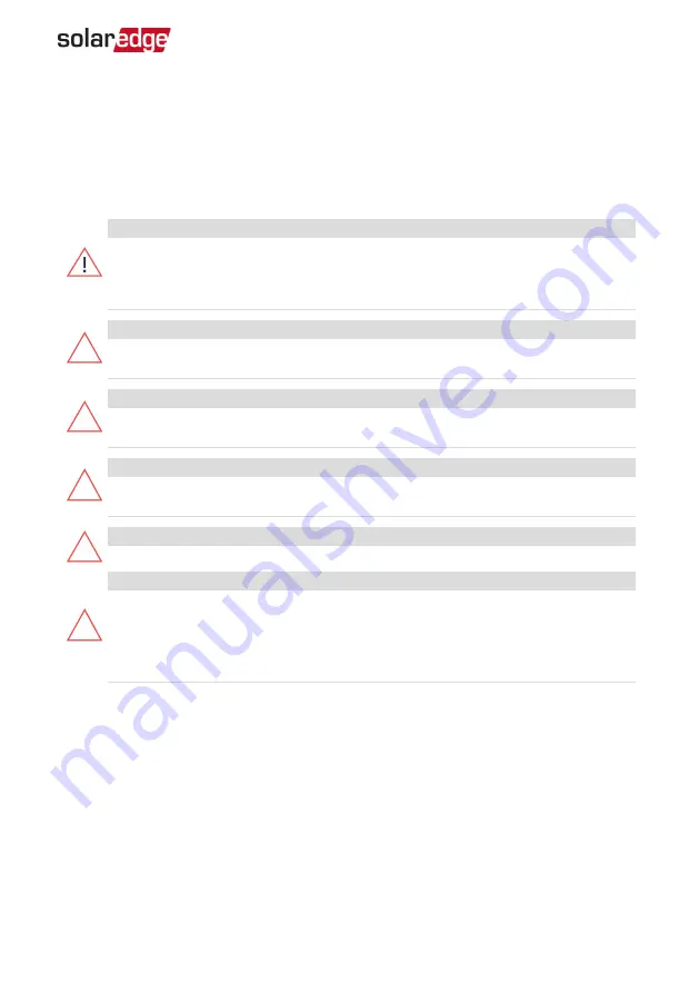 SolarEdge SE10000H Installation Manual Download Page 14