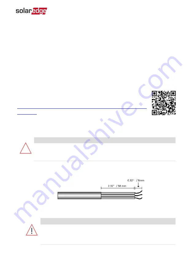 SolarEdge SE10000H Installation Manual Download Page 28