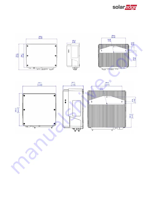 SolarEdge SE10000H Installation Manual Download Page 65