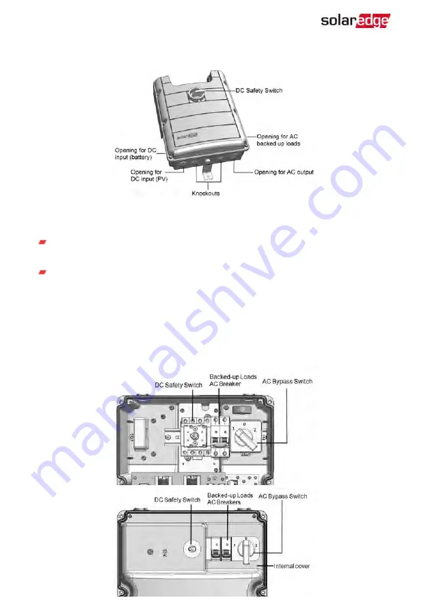 SolarEdge StorEdge Solution with Backup Installation Manual Download Page 35