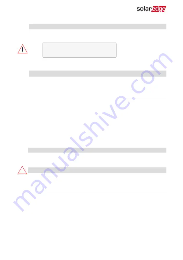 SolarEdge StorEdge Solution with Backup Скачать руководство пользователя страница 47